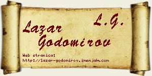 Lazar Godomirov vizit kartica